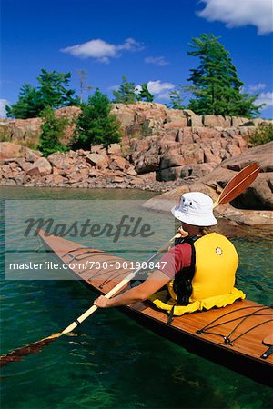 Woman Kayaking