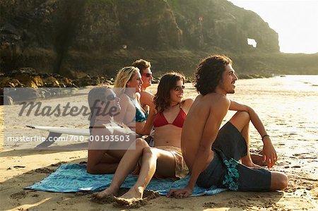 Group of People on the Beach