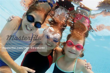 Three Girls Underwater