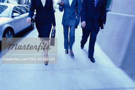Business People Walking Outdoors
