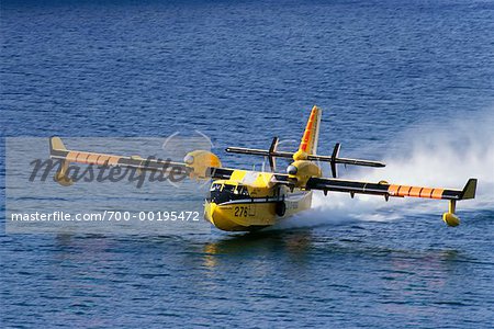 Forest Fire eau Bombardier avion en Colombie-Britannique Canada