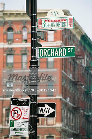 Straße unterzeichnet New York, New York, USA