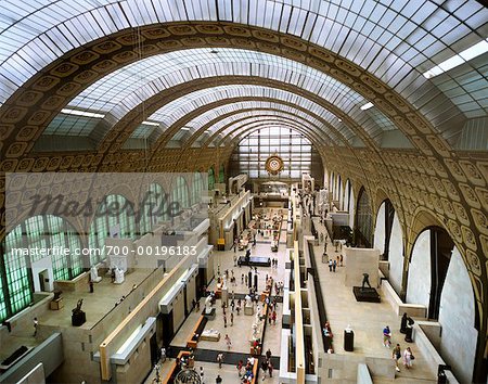 Interior of Musee d'Orsay Paris, France