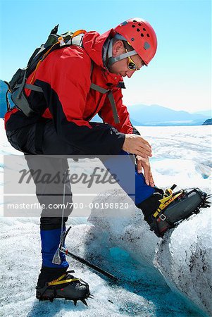 Ice Climber Mendenhall Glacier Alaska, USA