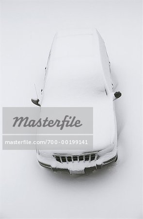 Snow Covered Car