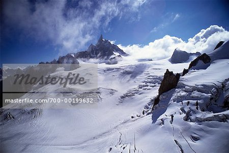 Dent du Geant Chamonix, Savoie, France