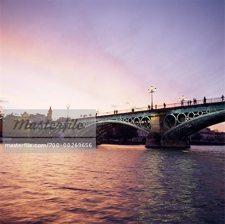 Puente de Triana Rio Guadalquivir Seville, Spain