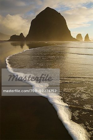 Cannon Beach Haystack Rock Oregon, USA