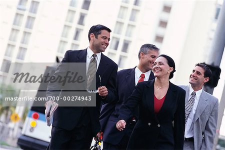 Four Business People Outdoors