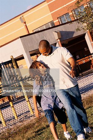 Father and Son Outdoors