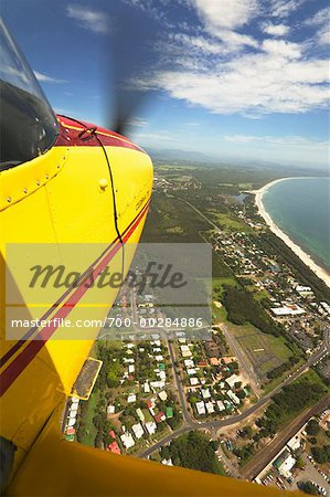 Vue d'avion Byron Bay Nouvelles Galles du Sud Australie