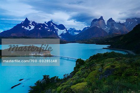 Hosteria Pehoe Lake Pehoe und Los Cuernos Torres del Paine Nationalpark-Patagonien, Chile