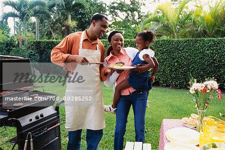 Family Having Barbeque