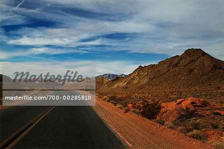 Desert Road Nevada USA