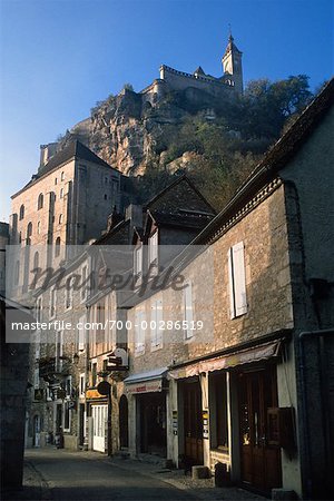 Scène de rue Rocamadour, France