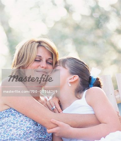 Mother and Daughter Outdoors