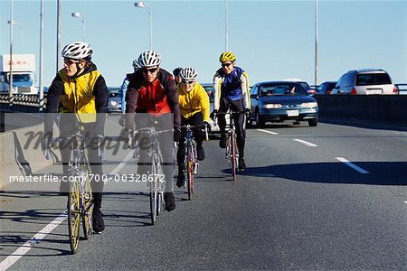 Groupe de cyclistes