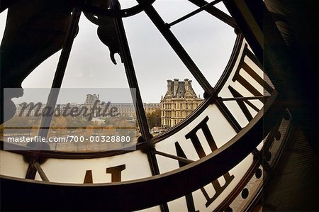 View From the Clock Tower at Musee d'Orsay, Paris, France