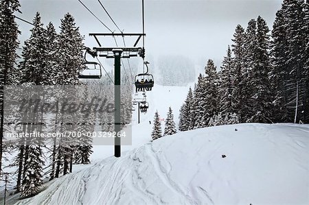 Skilift, Sunshine Village Banff, Alberta, Kanada