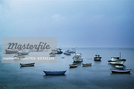 Boote im Hafen Praia tun Canto Buzios, Brasilien