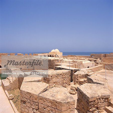 La forteresse, l'île de Djerba Tunisie, Afrique