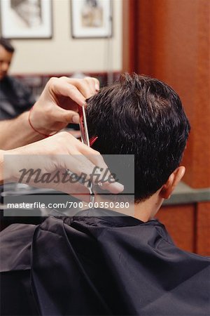 Man Getting Haircut