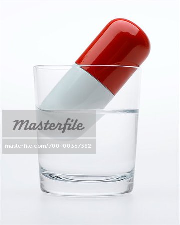 Pill and Glass of Water