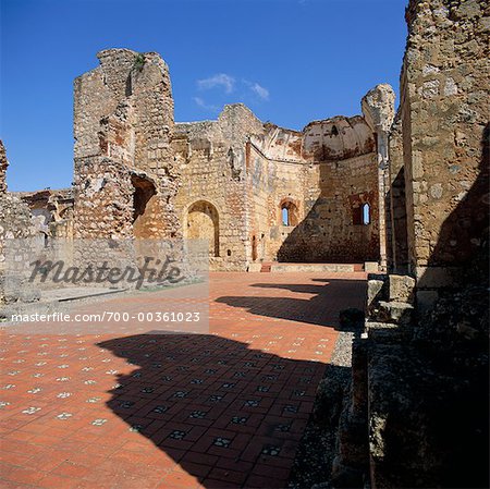 Ruines du monastère Saint-Francis Santo Domingo en République dominicaine