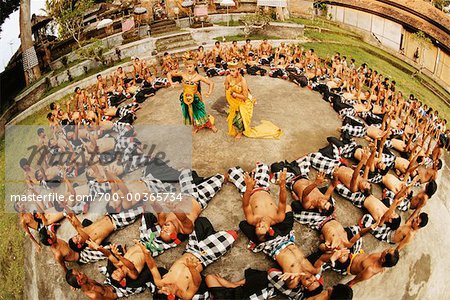 Kecak Tänzer, Junjungan Village, Bali