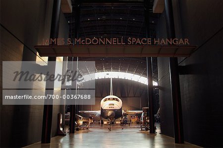 Navette spatiale dans l'Air et espace Musée Hampton, Virginie, Etats-Unis