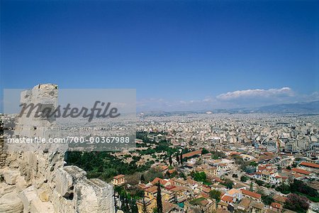 Überblick über die Stadt Athen