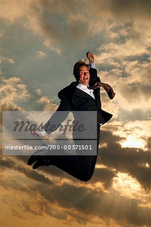 Businessman Jumping