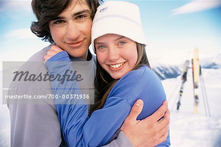 Portrait of Skiing Couple