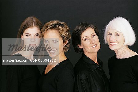 Portrait of four female family members