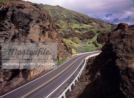 Kalanianaole Highway Ko'olau Mountain Range Oahu, Hawaii, USA