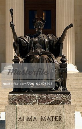 Statue at Columbia University, New York City, New York, USA