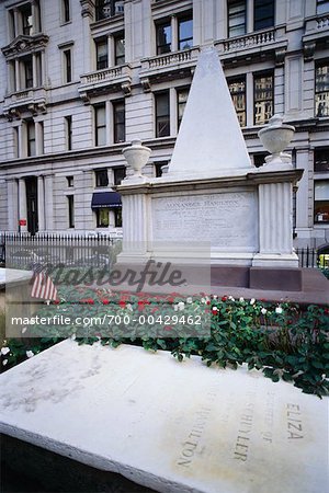 Tombe d'Alexander Hamilton Trinity Church Cemetary, New York City, New York, États-Unis