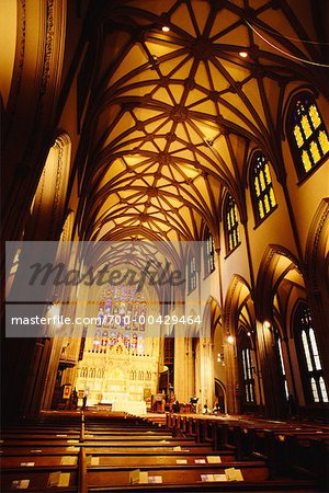 Interior of Trinity Church, New York City, New York, USA