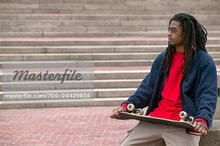 Mann, Skateboard