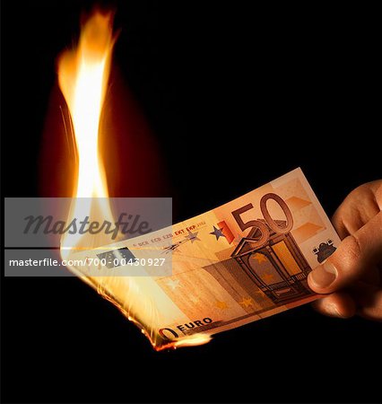 50 Euros Burning