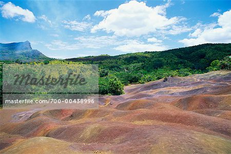 Seven Coloured Dunes of Chamarel, Mauritius