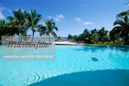 Swimming Pool at Le Touessrok Resort, Mauritius, Indian Ocean