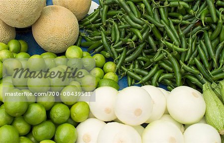 Fruits et légumes au marché