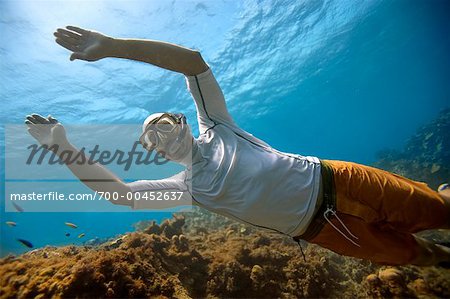 Man Freediving, Jamaica