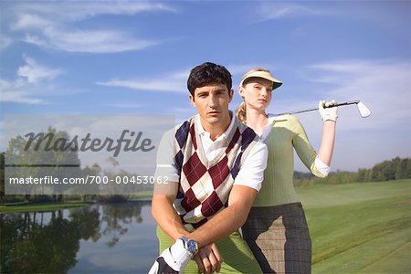 Couple at Golf Course