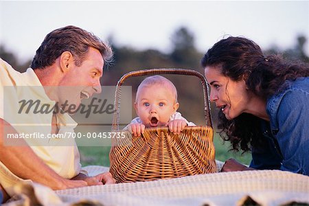 Famille pique-nique