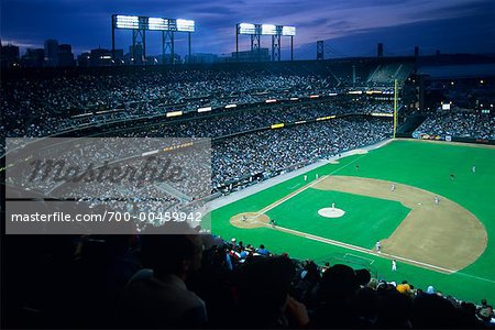 Match de baseball au stade Pacific Bell, San Francisco, Californie, USA