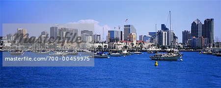 Segelboote im Hafen von San Diego, Kalifornien, USA