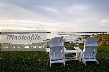 Blick auf die Bucht von Out, Shediac, New Brunswick, Kanada