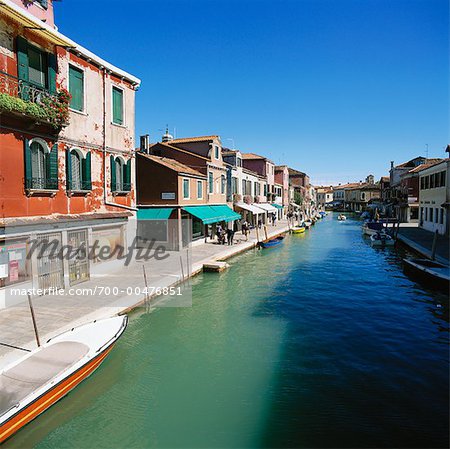 Buildings and Canal, Murano, Venice, Italy